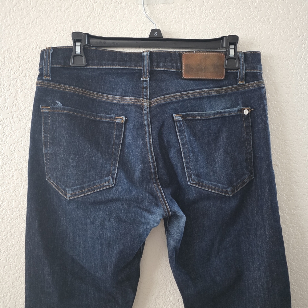 Baldwin The Henley Slim Leg Crop Men's Dark Blue Jeans 31 - Picture 9 of 14